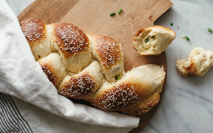 Scallion challah bread by Molly Yeh