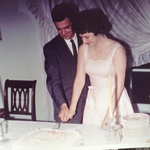 Jordyn's grandparent's celebrating a wedding anniversary.