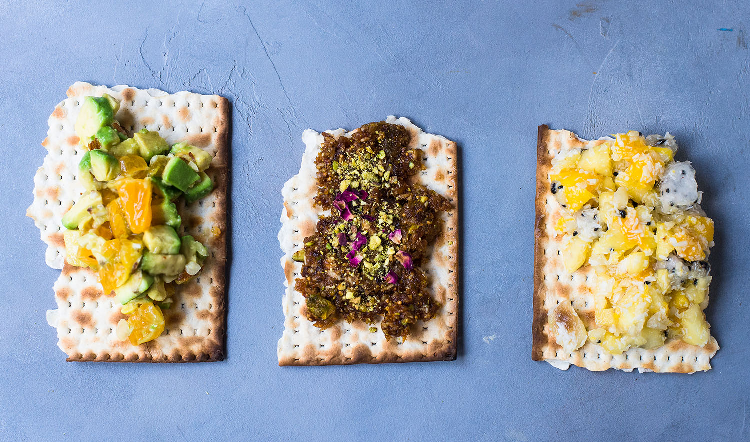 charoset on matzah