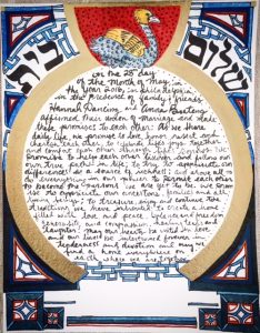 Our DIY ketubah