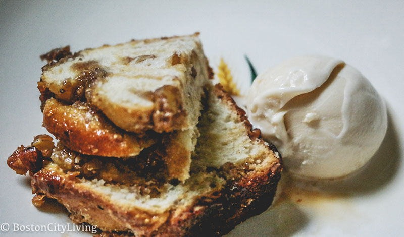 Indian pudding pecan babka