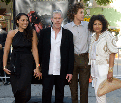 Ron Perlman with family