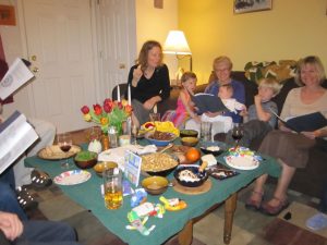 Seder on the couch