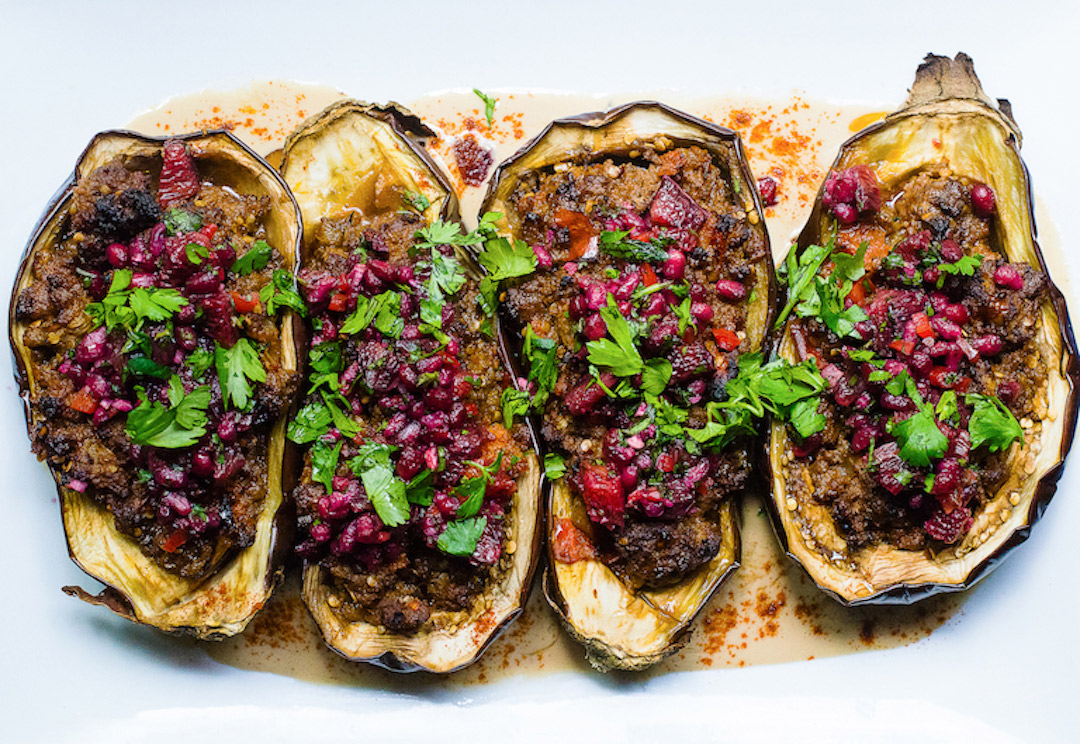 Stuffed eggplant