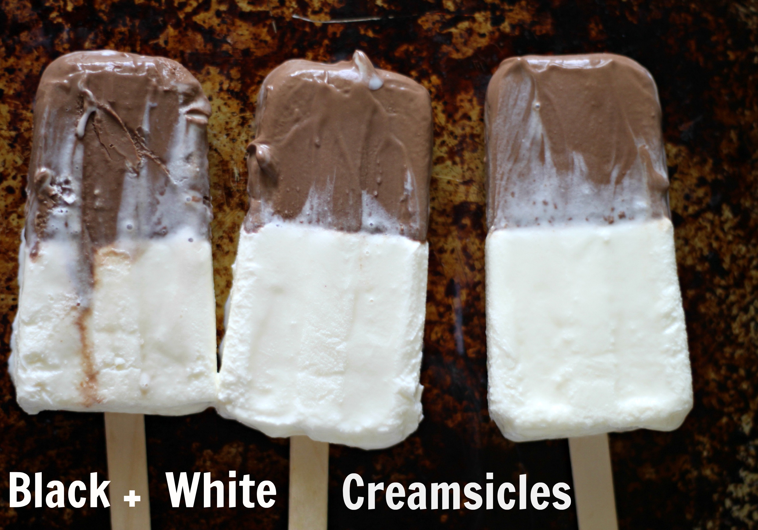 Black + White Creamsicles