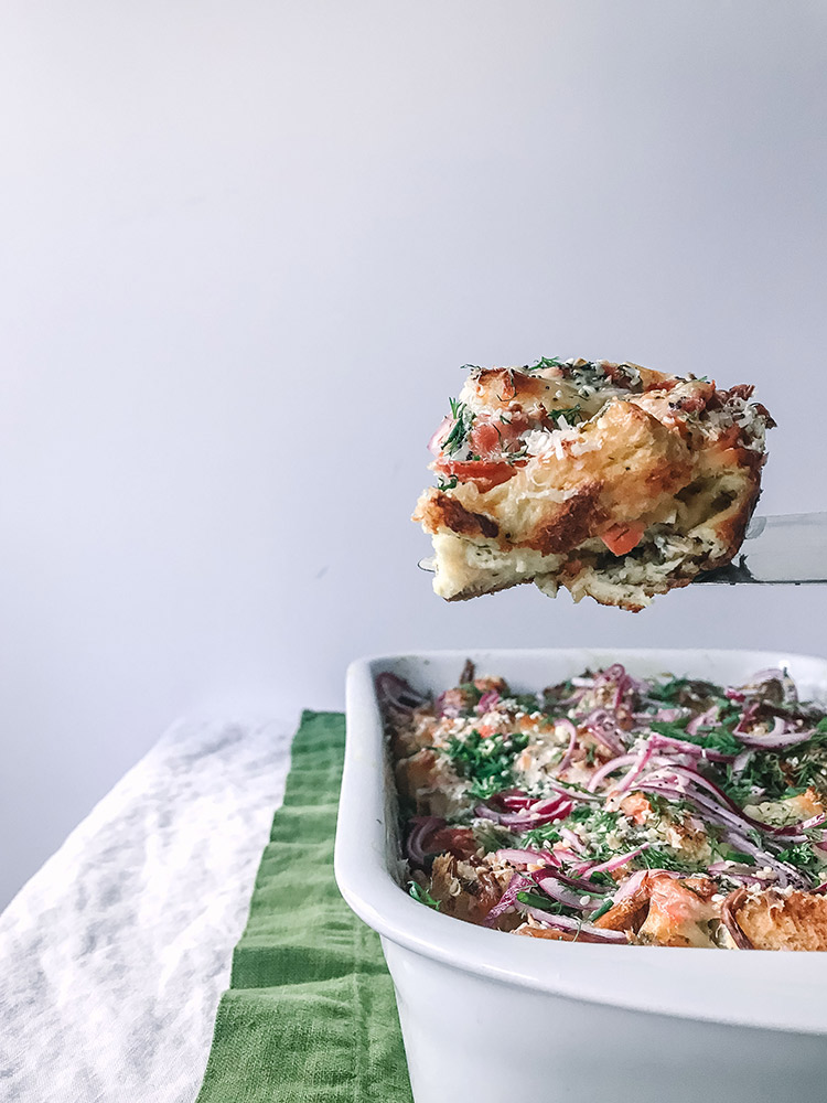 Everything bagel strata