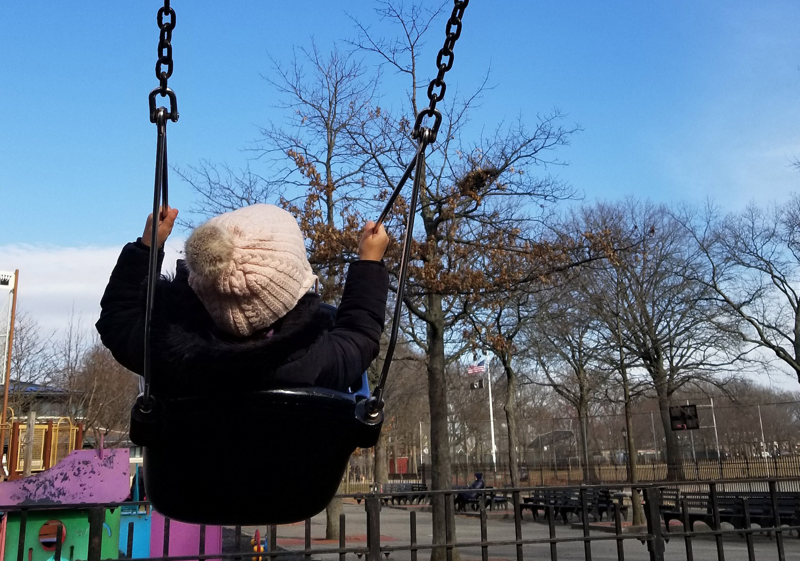 Child swinging