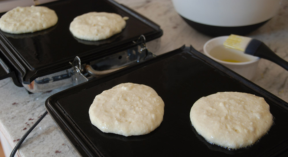 pancakes cooking